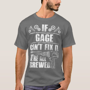 GAGE Gift Namn laga det roligt att föda Pappa Idea T Shirt