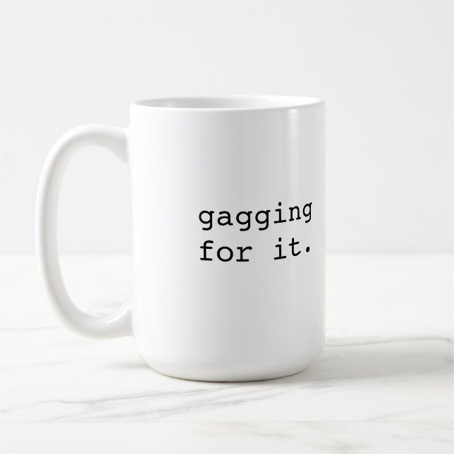 Gagging för den - britten formulerar kaffemugg (Vänster)
