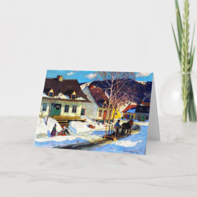 Gagnon - A Quebec Village Street, Kort (Framsida)