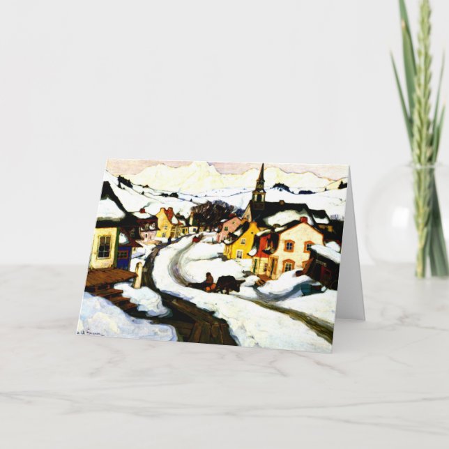 Gagnon - byn i Laurentibergen Kort (Framsida)