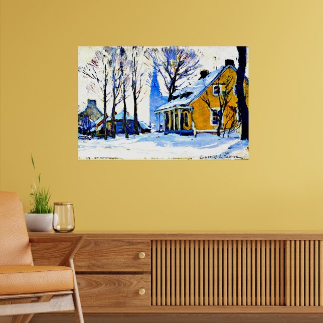 Gagnon - Canadian Village, Grått Day Poster (Vardagsrum 2)