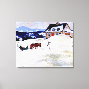 Gagnon - En laurentisk gård, Canvastryck