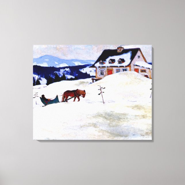 Gagnon - En laurentisk gård, Canvastryck (Framsida)
