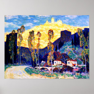 Gagnon - Evening, Siena - berömd Poster
