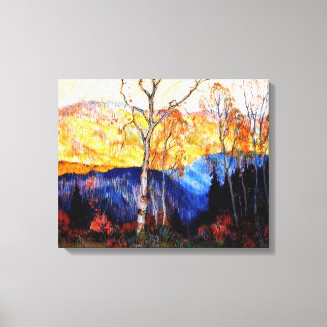 Gagnon - Golden Autumn, Laurentians Canvastryck (Framsida)
