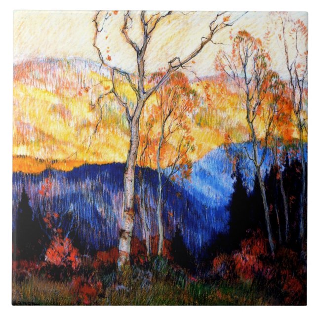 Gagnon - Golden Autumn, Laurentians Kakelplatta (Framsidan)