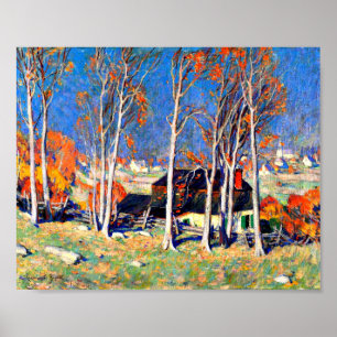 Gagnon - Lonely Village on Saint Laurence Poster