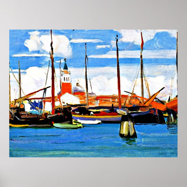 Gagnon - San Giorgio Maggiore från Giudecca Poster (Framsidan)