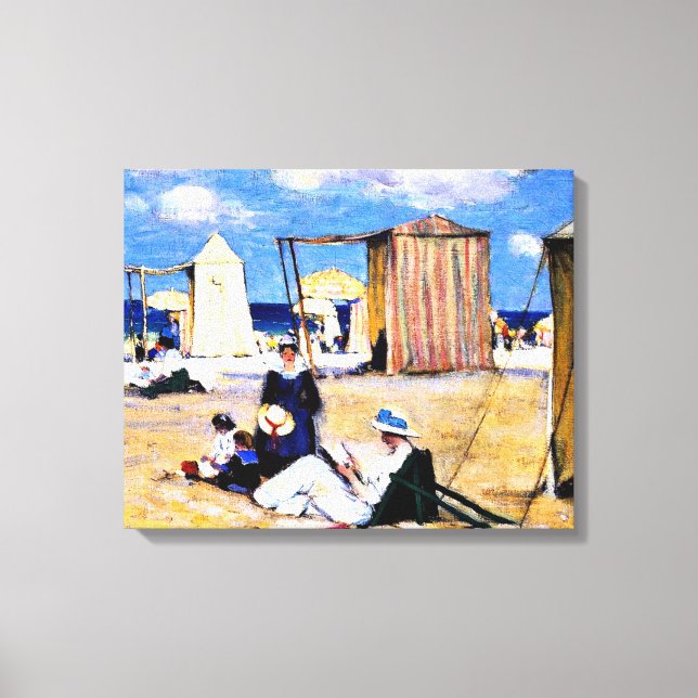Gagnon - Stranden vid Dinard, finkonst Canvastryck (Framsida)