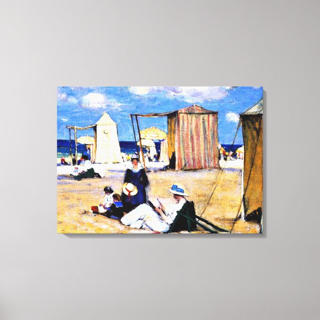 Gagnon - Stranden vid Dinard, finkonst Canvastryck (Framsida)