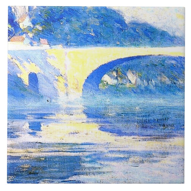 Gagnon - Tidigt God morgon Mist, Pont de l'Arche Kakelplatta (Framsidan)