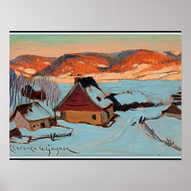 Gagnon - Twilight - Vinter i Quebec Poster (Framsidan)