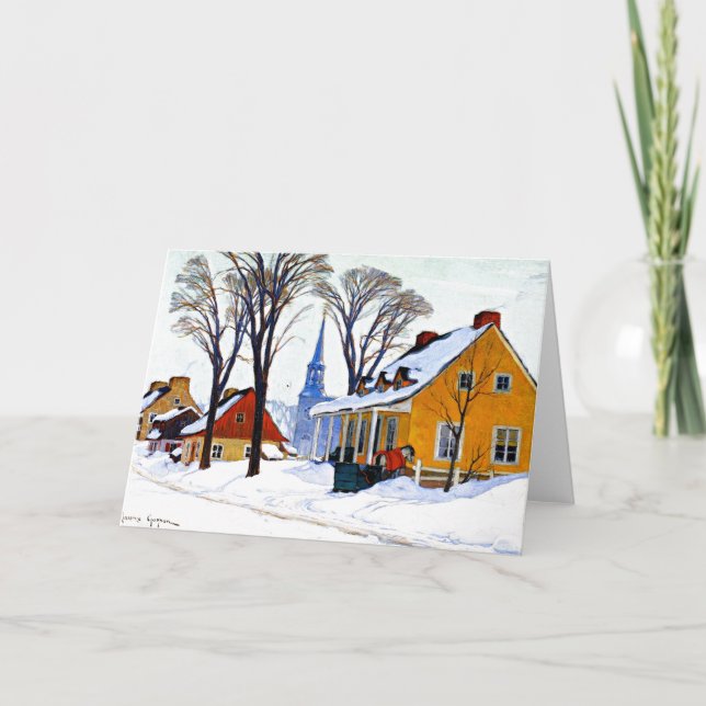 Gagnon - vintermorgon, Baie-Sanktt Paul Kort (Framsida)