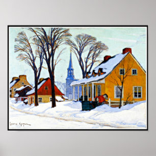 Gagnon - Winter God morgon, Baie-Saint Paul Poster