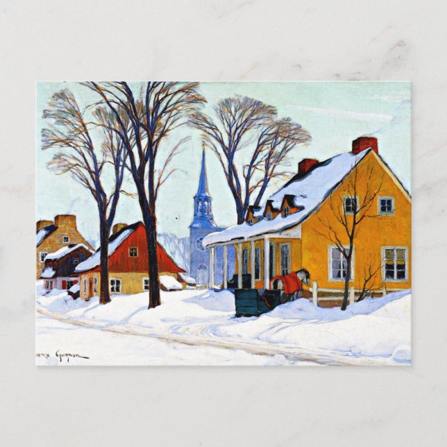 Gagnon - Winter God morgon, Baie-Saint Paul Vykort (Framsida)