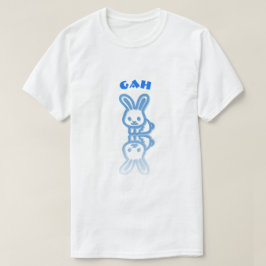 Gah - kanin in tee shirt