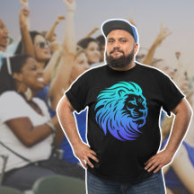 Gahanna Lions Blå Gradient T-Shirt