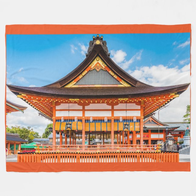Gai-Haiden, Fushimi Inari-Taisha shrine, Kyoto #2 Fleecefilt (Framsidan (Horisontell))