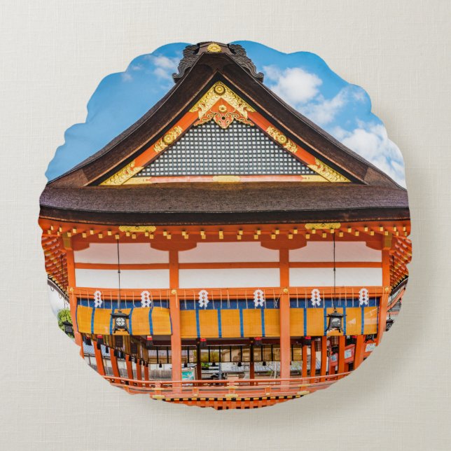 Gai-Haiden, Fushimi Inari-Taisha shrine, Kyoto #2 Rund Kudde (Framsidan)