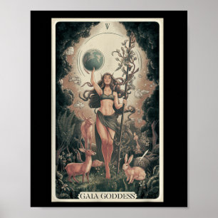 Gaia Grekiska guddess Mor Earth Day Nature Älskare Poster