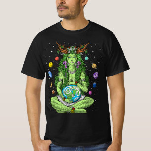 Gaia Grekiska guddess Pagan Mor Earth Hippie Natur T Shirt