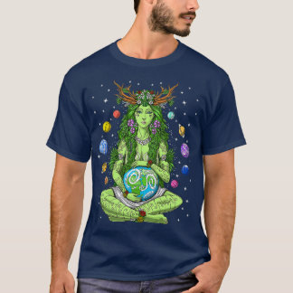 Gaia Grekiska guddess Pagan Mor Earth Hippie Natur T Shirt