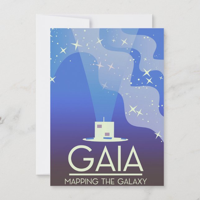GAIA Mapping the Universe Inbjudningar (Baksida)