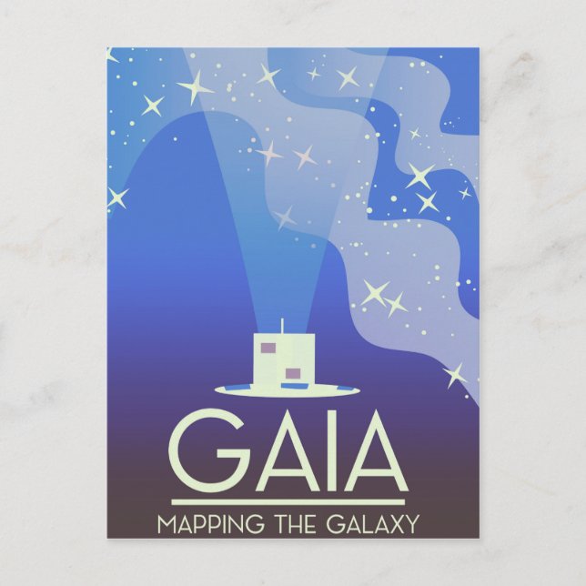GAIA Mapping the Universe Vykort (Framsida)
