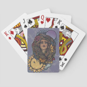 Gaia mor Earth Goddess Tarot världen över Casinokort