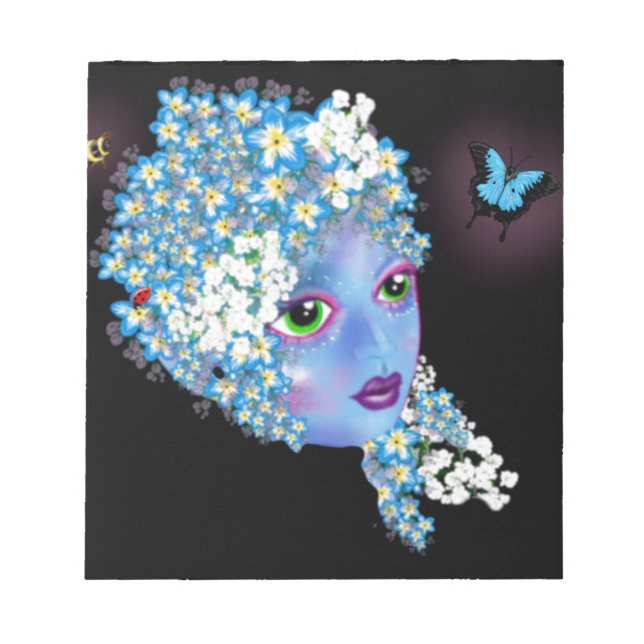 GAIA Mor Earth Pagan fantasy Art by LeahG Anteckningsblock (Framsida)