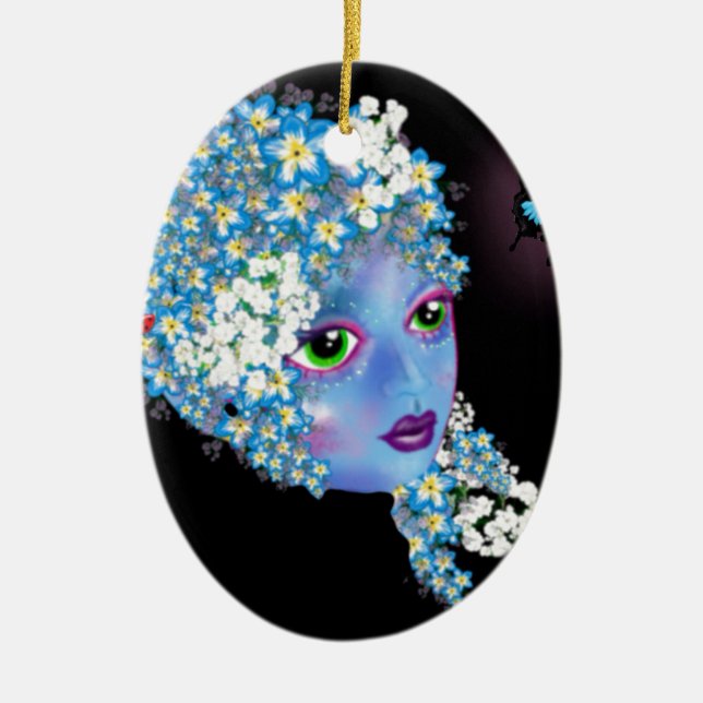 GAIA Mor Earth Pagan fantasy Art by LeahG Julgransprydnad Keramik (Framsidan)