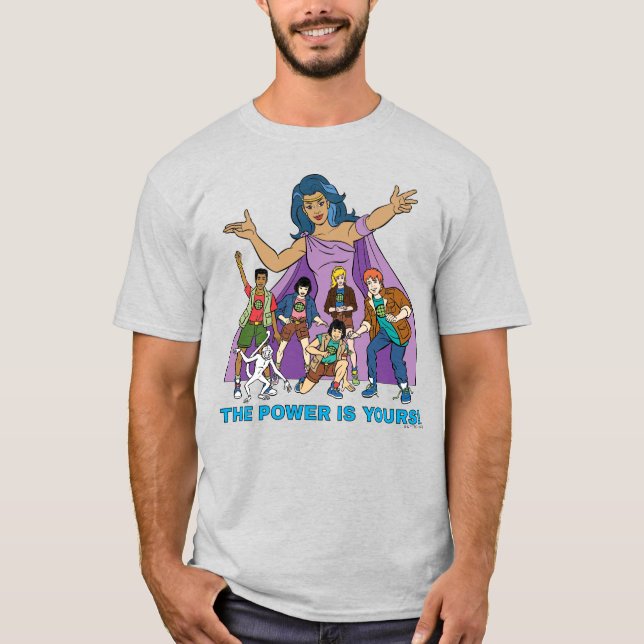 Gaia och Planeteers Graphic T Shirt (Framsida)