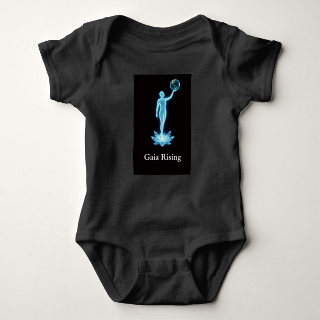 Gaia Rising Baby One-Piece Bodysuit T Shirt (Framsida)