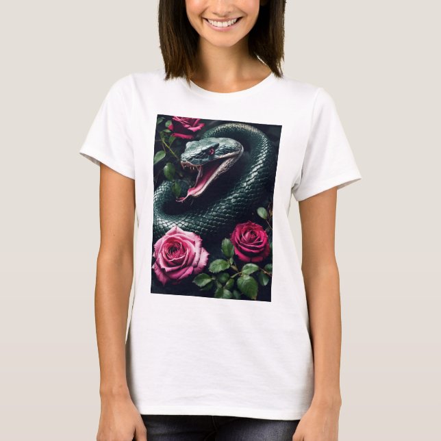 "Gaias serpent Embrace Tee" T Shirt (Framsida)