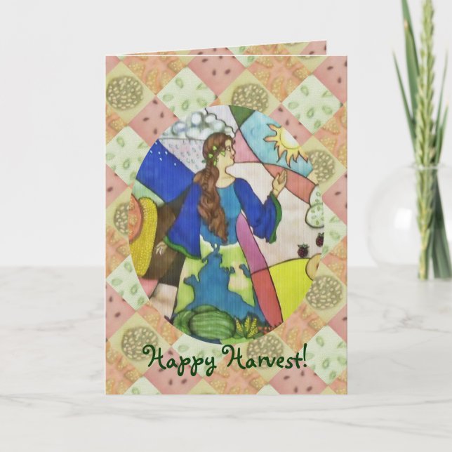 Gaias skörd för överflödmat kort (Framsida)