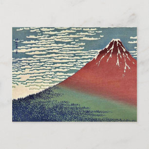 Gaifu kaisei av Katsushika, Hokusai Ukiyoe Vykort