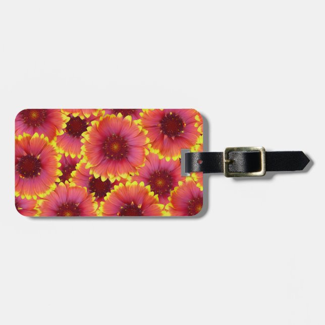 Gaillardia Seamless Mönster Bagagebricka (Horisontell Framsida)
