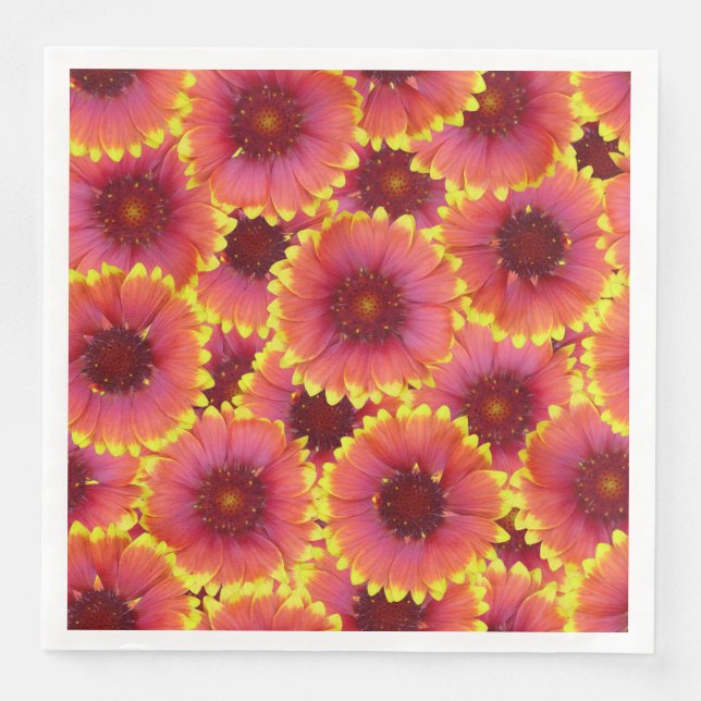 Gaillardia Seamless Mönster Pappersservett (Framsida)