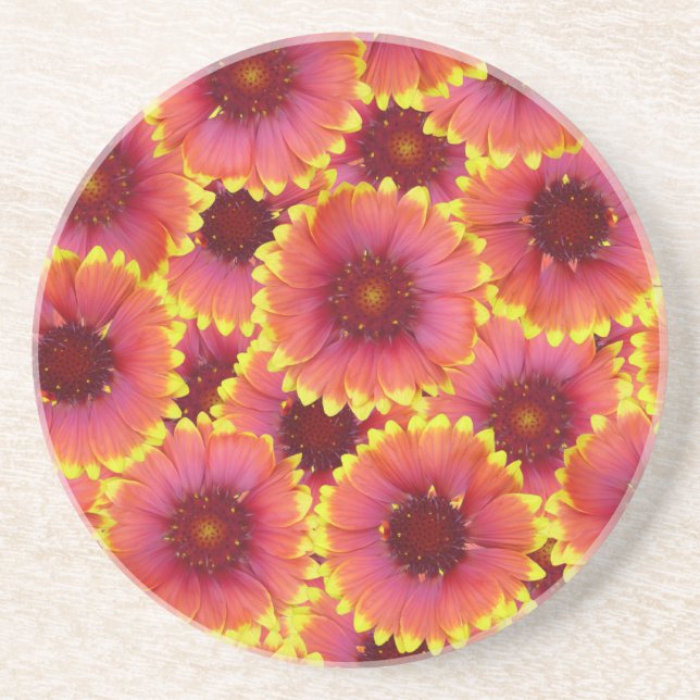Gaillardia Seamless Mönster Underlägg (Framsidan)