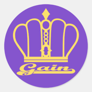 Gain decal runt klistermärke