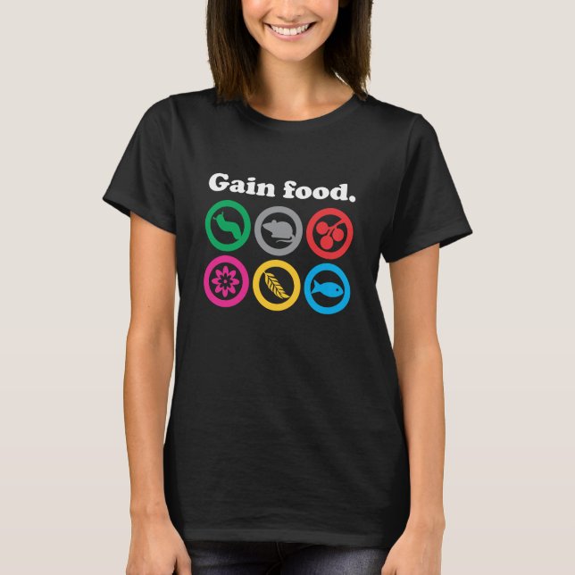 Gain Food - Wingspan Bird Board Game T Shirt (Framsida)