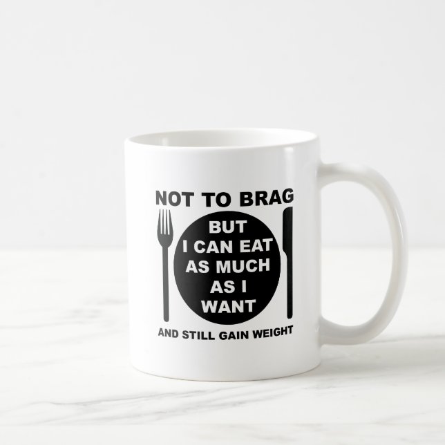 Gain Weight Funny Mug Kaffemugg (Höger)