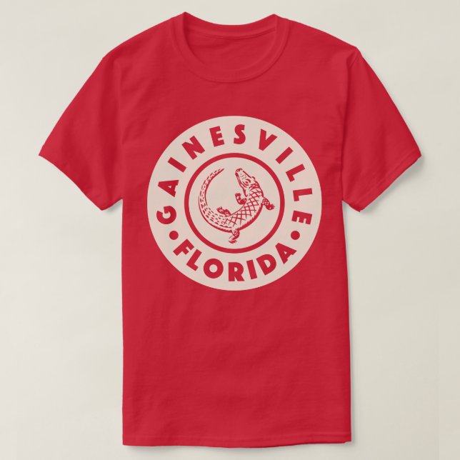 Gainesville Florida Circle Tan T Shirt (Design framsida)