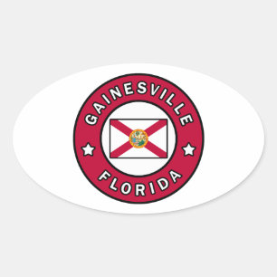 Gainesville Florida Ovalt Klistermärke