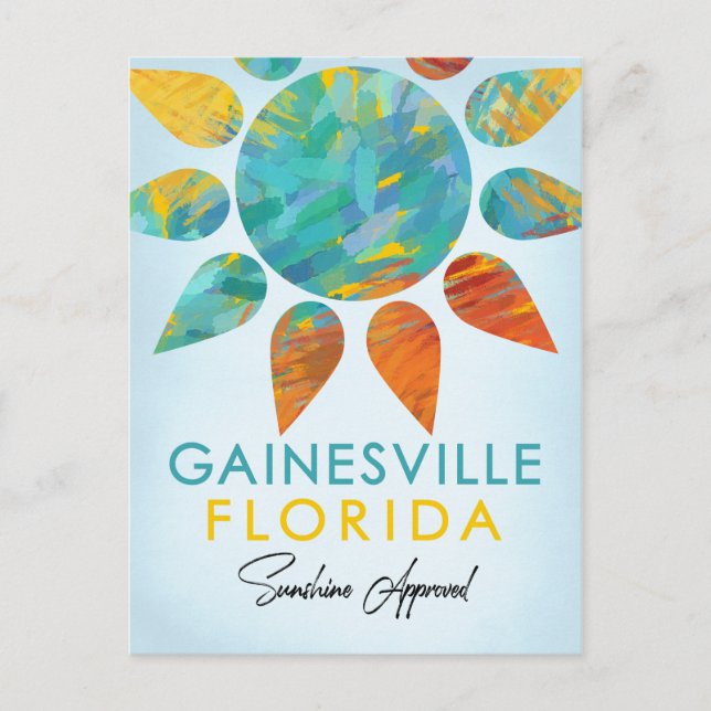 Gainesville Florida Sunshine Travel Vykort (Framsida)