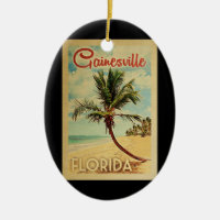 Gainesville Handflatan Träd Vintage resor