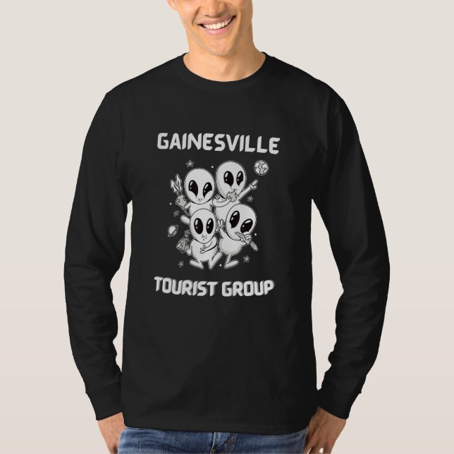 Gainesville Native Pride Alien Funny State Tourist T Shirt (Framsida)