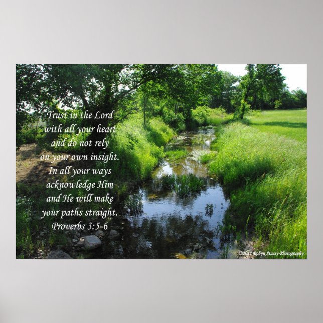 Gainesville TX Proverbs 3:5-6 Poster (Framsidan)