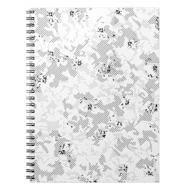 Gainsboro, Porcelain, White Spiral Photo Notebook Anteckningsbok (Framsidan)