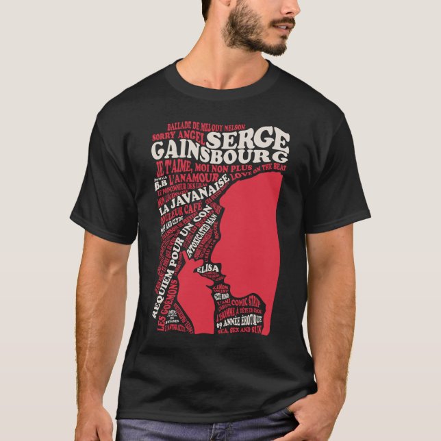 Gainsbourg - discografi t shirt (Framsida)